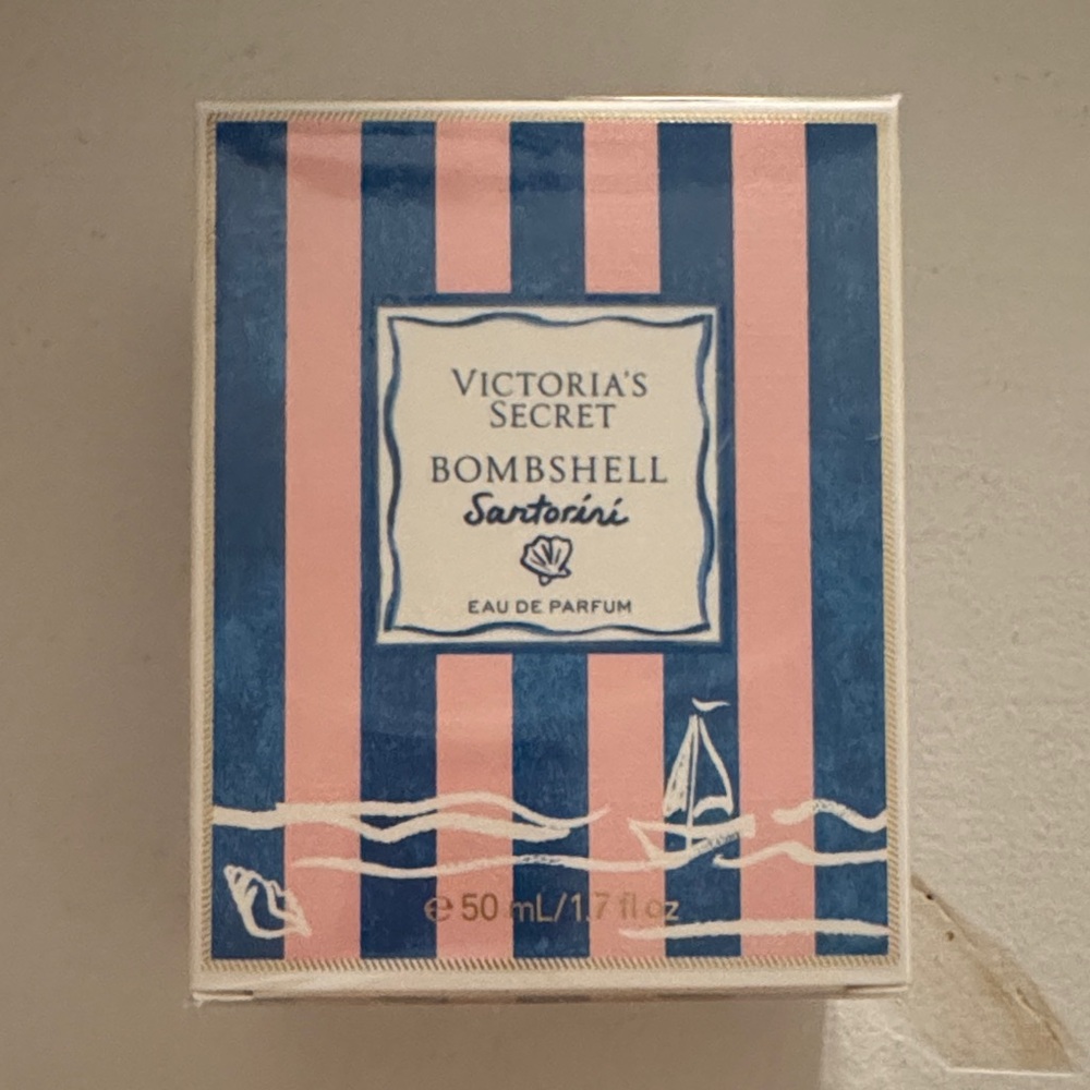 Victoria's Secret Bombshell Santorini Pink and Blue Perfume